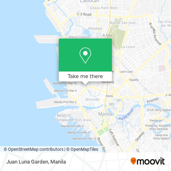 Juan Luna Garden map
