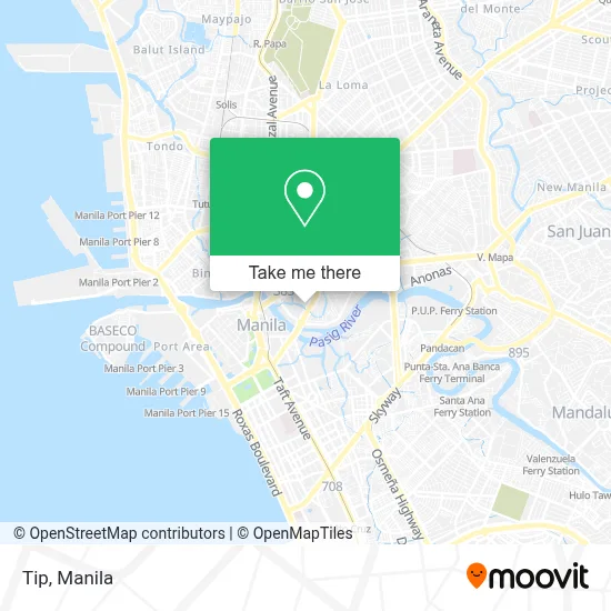 Tip map