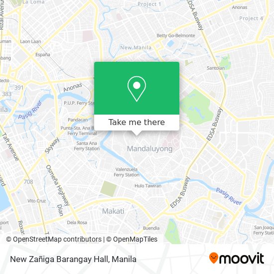 New Zañiga Barangay Hall map
