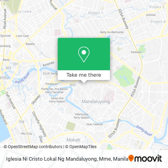 Iglesia Ni Cristo Lokal Ng Mandaluyong, Mme map