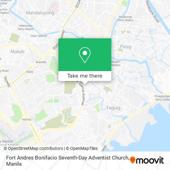 Fort Andres Bonifacio Seventh-Day Adventist Church map