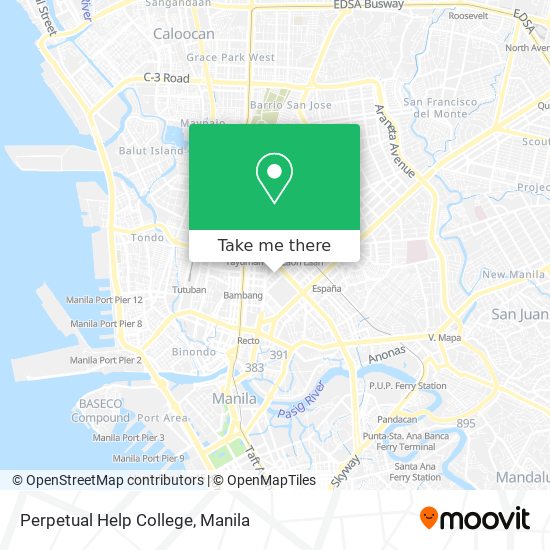 Perpetual Help College map
