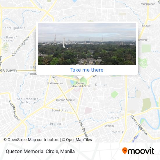 Quezon Memorial Circle map