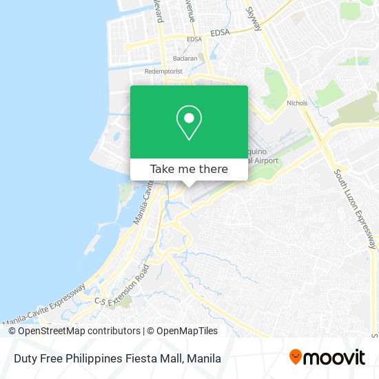 Duty Free Philippines Fiesta Mall map