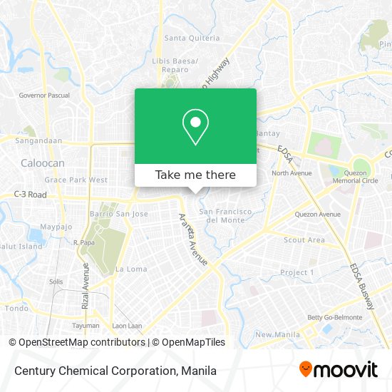 Century Chemical Corporation map