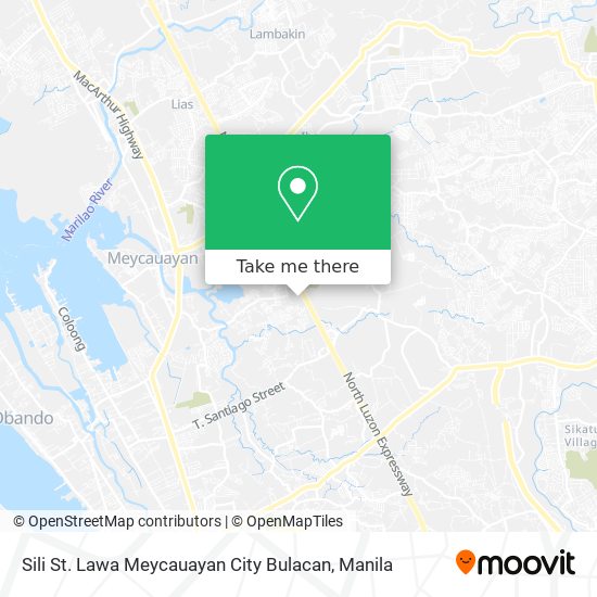 Sili St. Lawa Meycauayan City Bulacan map