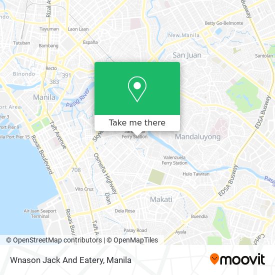 Wnason Jack And Eatery map