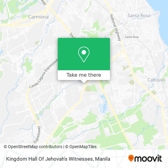 Kingdom Hall Of Jehovah's Witnesses map