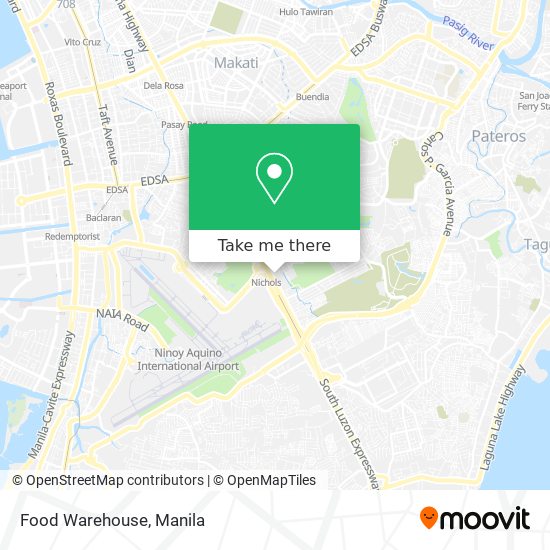 Food Warehouse map