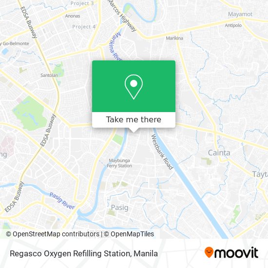 Regasco Oxygen Refilling Station map