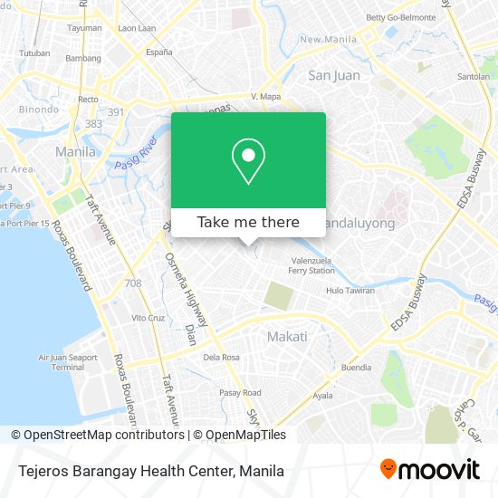 Tejeros Barangay Health Center map