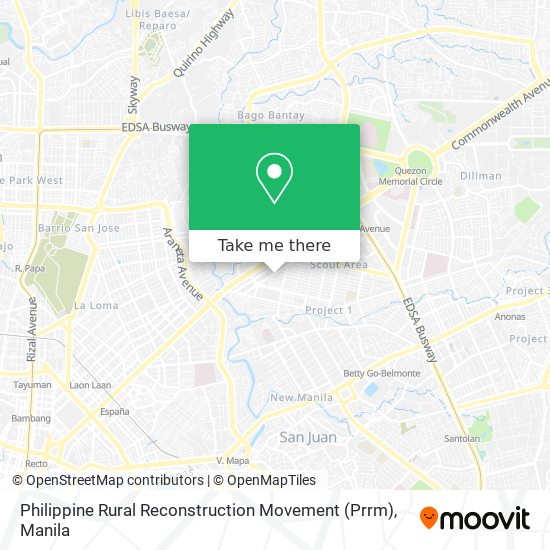 Philippine Rural Reconstruction Movement (Prrm) map