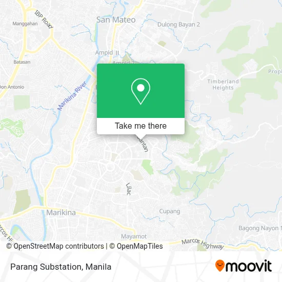 Parang Substation map