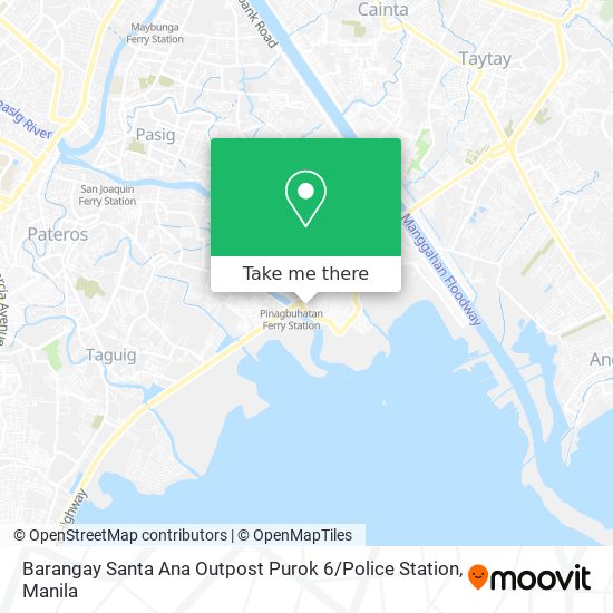 Barangay Santa Ana Outpost Purok 6 / Police Station map