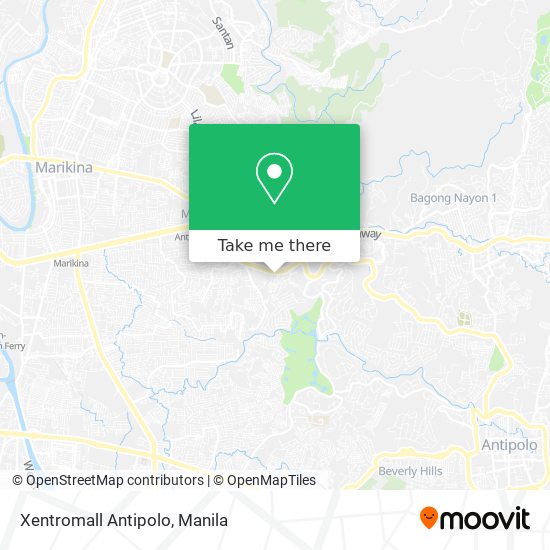 Xentromall Antipolo map