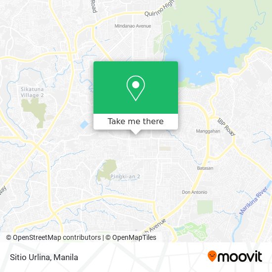 Sitio Urlina map