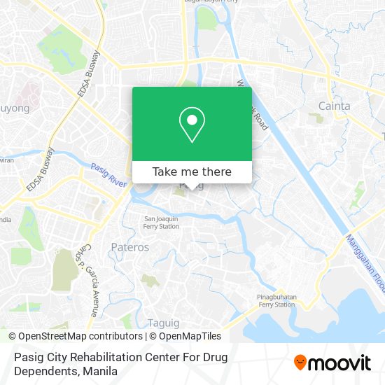 Pasig City Rehabilitation Center For Drug Dependents map