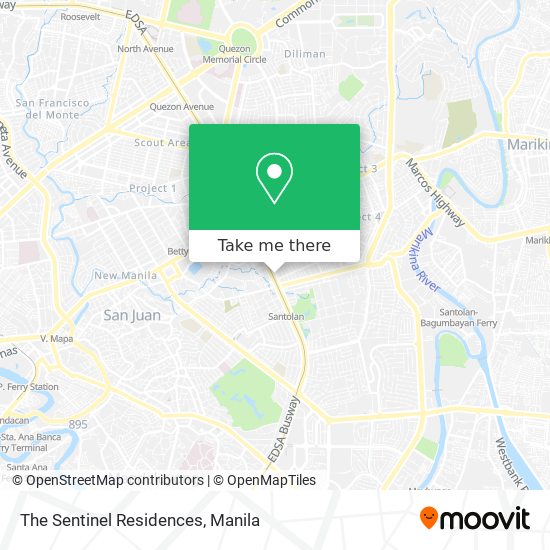 The Sentinel Residences map