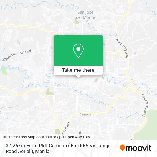 3.126km From Pldt Camarin ( Foc 666 Via Langit Road Aerial ) map