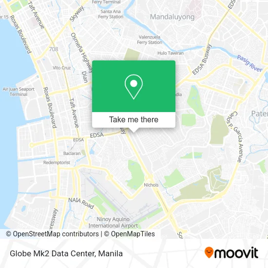 Globe Mk2 Data Center map