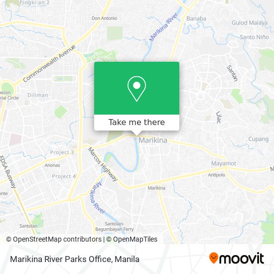 Marikina River Parks Office map
