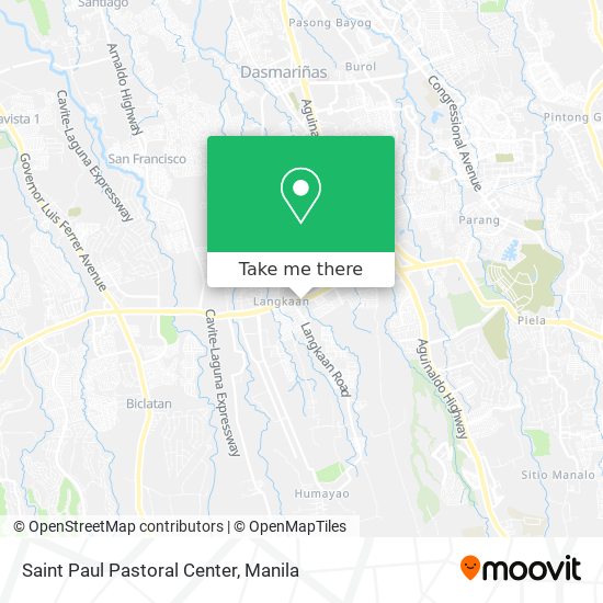 Saint Paul Pastoral Center map
