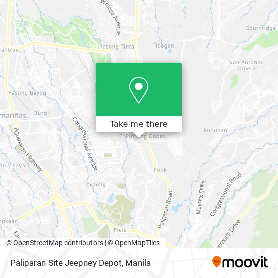 Paliparan Site Jeepney Depot map