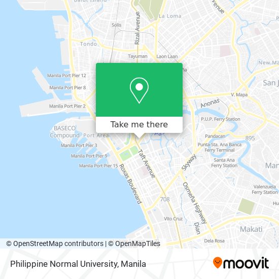 Philippine Normal University map