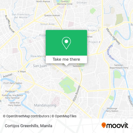 Cortijos Greenhills map