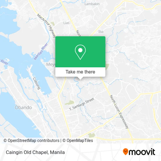 Caingin Old Chapel map