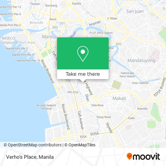 Verho's Place map