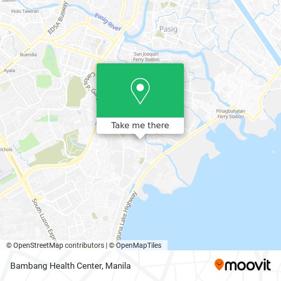 Bambang Health Center map