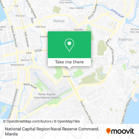 National Capital Region Naval Reserve Command map