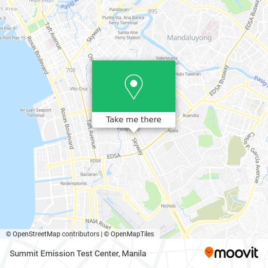 Summit Emission Test Center map