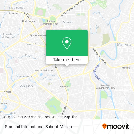 Starland International School map