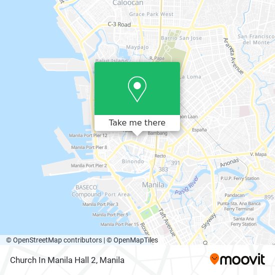 Church In Manila Hall 2 map