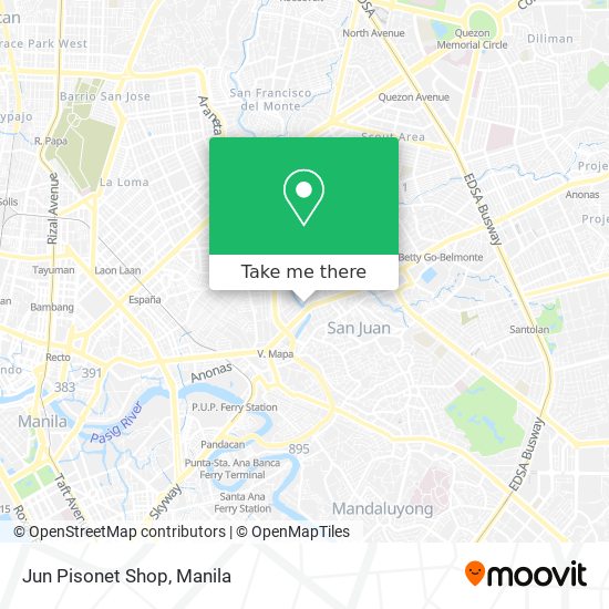 Jun Pisonet Shop map