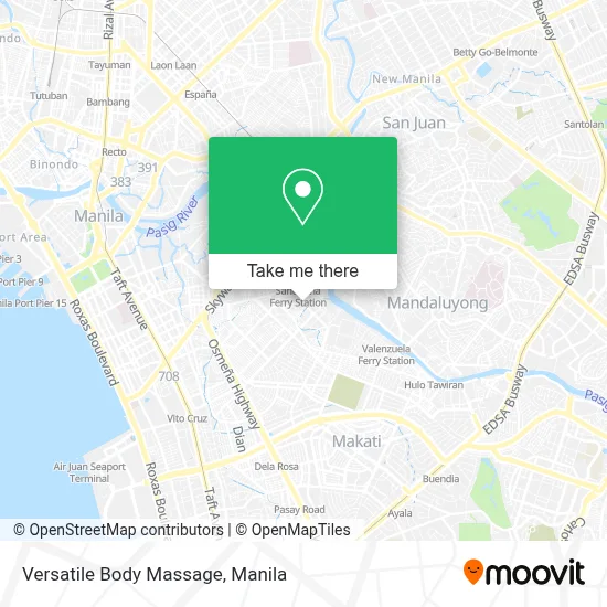 Versatile Body Massage map