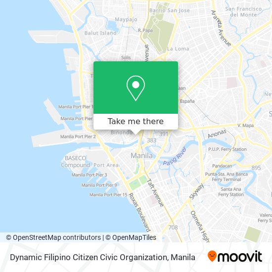 Dynamic Filipino Citizen Civic Organization map