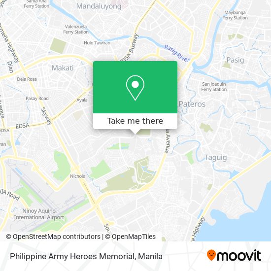 Philippine Army Heroes Memorial map