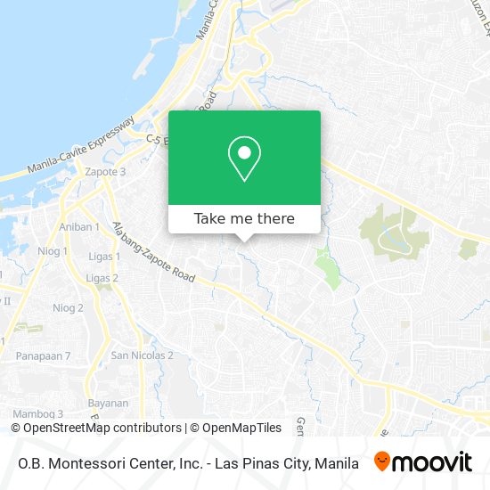 O.B. Montessori Center, Inc. - Las Pinas City map