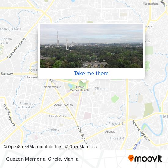 Quezon Memorial Circle map