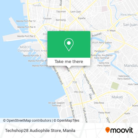 Techshop28 Audiophile Store map