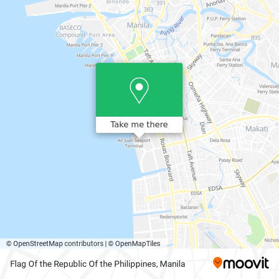 Flag Of the Republic Of the Philippines map