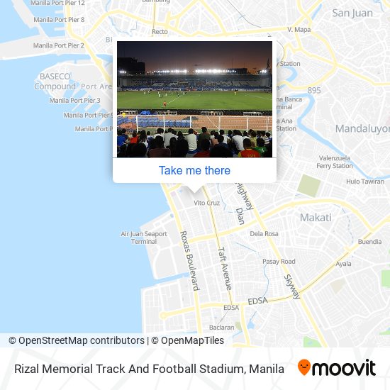 Rizal Memorial Track And Football Stadium map
