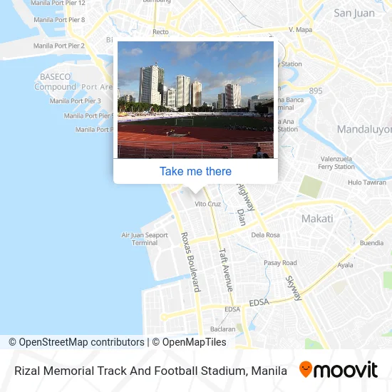 Rizal Memorial Track And Football Stadium map