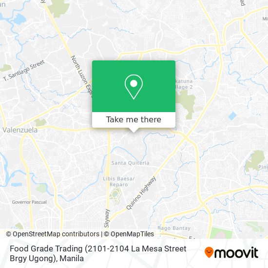 Food Grade Trading (2101-2104 La Mesa Street Brgy Ugong) map