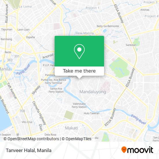 Tanveer Halal map