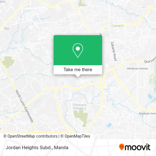 Jordan Heights Subd. map