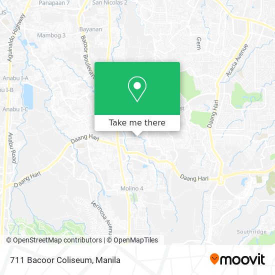 711 Bacoor Coliseum map